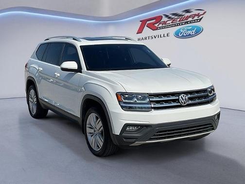 Pure White 2019 Volkswagen Atlas 3.6 SE W/ TECHNOLOGY