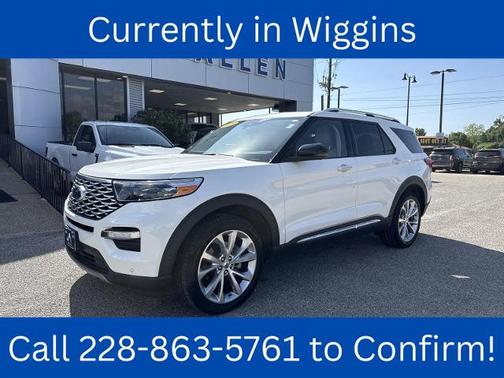 STAR WHITE MET TRI-COAT 2022 Ford Explorer PLATINUM