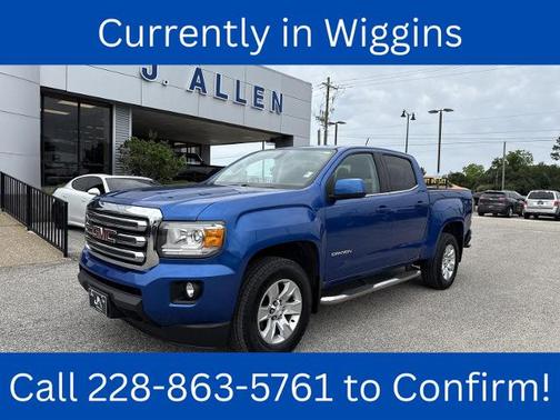 Blue 2018 GMC Canyon SLE