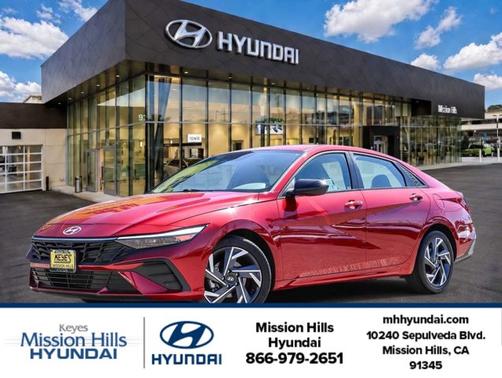 Red 2025 Hyundai ELANTRA SEL Sport