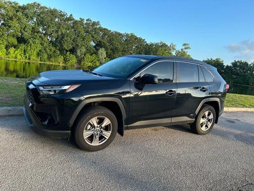 Midnight Black Metallic 2025 Toyota RAV4 Hybrid SE