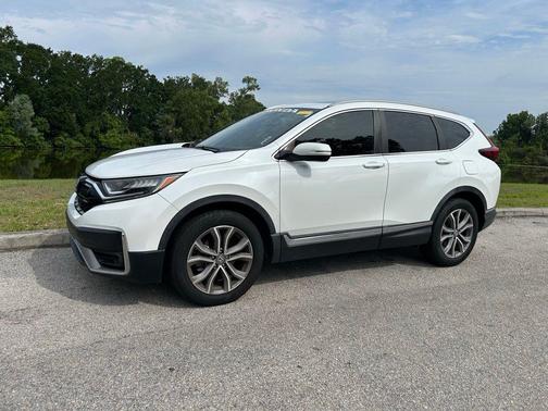 Platinum White 2022 Honda CR-V AWD Touring