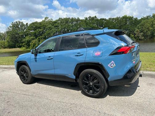 Cavalry Blue 2022 Toyota RAV4 Hybrid SE