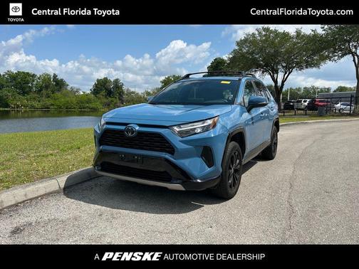 Cavalry Blue 2022 Toyota RAV4 Hybrid SE