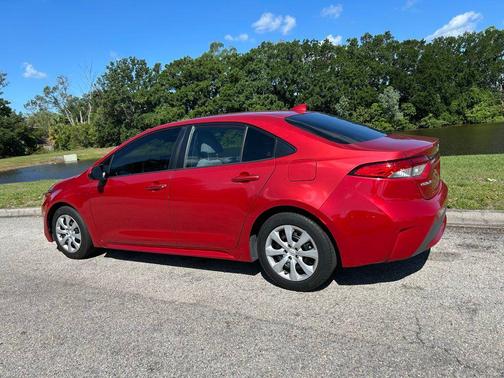 Barcelona Red Metallic 2020 Toyota Corolla LE