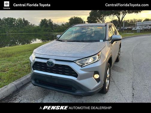 Silver Sky Metallic 2021 Toyota RAV4 Hybrid XLE Premium