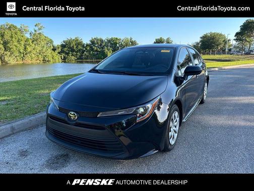 Midnight Black Metallic 2025 Toyota Corolla LE