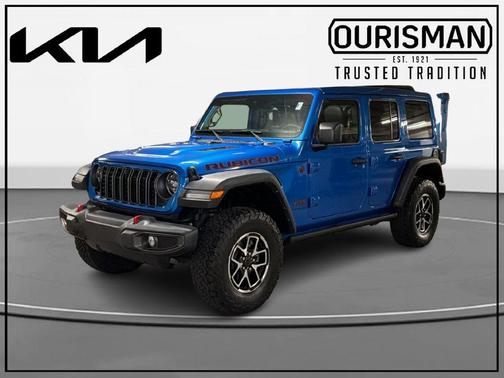 Hydro Blue Pearlcoat 2024 Jeep Wrangler Rubicon