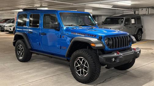 Hydro Blue Pearlcoat 2024 Jeep Wrangler Rubicon