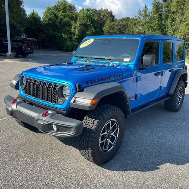 Hydro Blue Pearlcoat 2024 Jeep Wrangler Rubicon