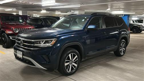 Tourmaline Blue Metallic 2022 Volkswagen Atlas 2.0T SE