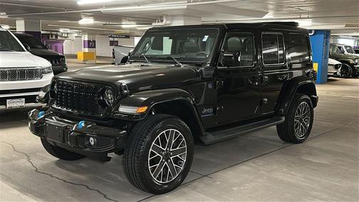 Black Clearcoat 2024 Jeep Wrangler 4xe High Altitude