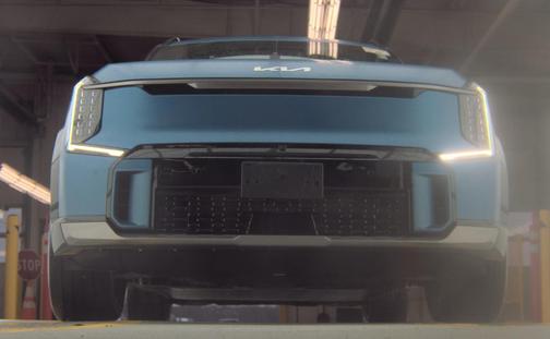 Ocean Blue 2024 Kia EV9 GT-Line