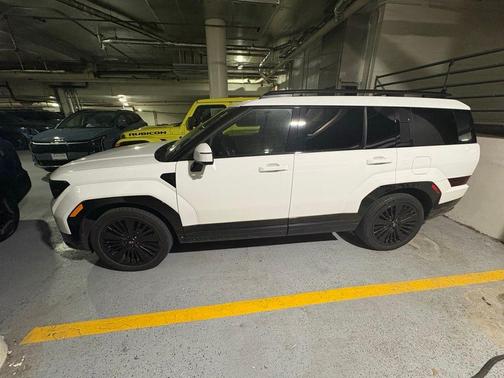 White 2025 Hyundai SANTA FE HEV Calligraphy