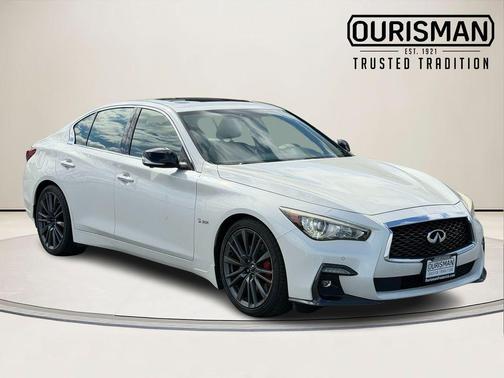 White 2018 INFINITI Q50 3.0t Red Sport 400