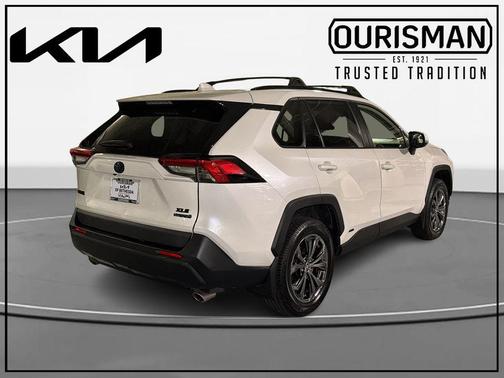 Blizzard Pearl 2022 Toyota RAV4 Hybrid XLE Premium