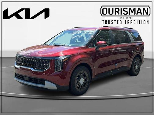 Red 2026 Kia Carnival Hybrid EX