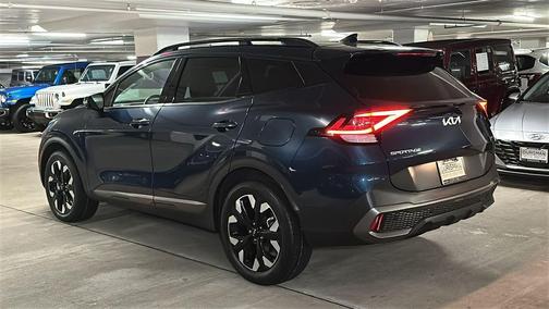 Blue 2023 Kia Sportage Plug-In Hybrid X-Line Prestige