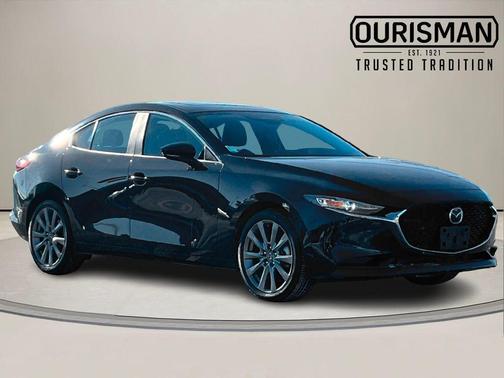 Jet Black Mica 2025 Mazda Mazda3 FWD w/Preferred Package