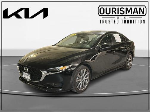 Jet Black Mica 2025 Mazda Mazda3 FWD w/Preferred Package