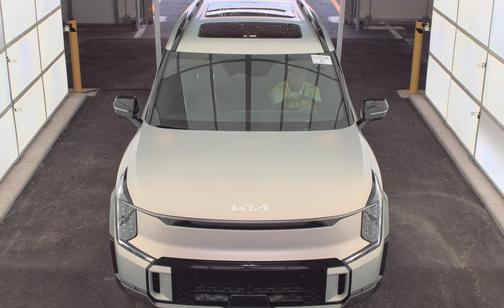 Ivory Silver 2024 Kia EV9 GT-Line