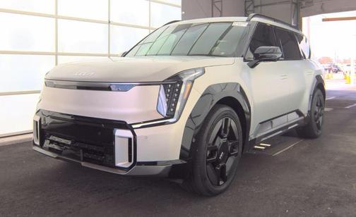 Ivory Silver 2024 Kia EV9 GT-Line