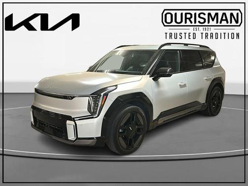 Ivory Silver 2024 Kia EV9 GT-Line