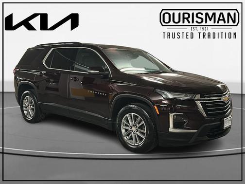 Black Cherry Metallic 2023 Chevrolet Traverse LT Leather