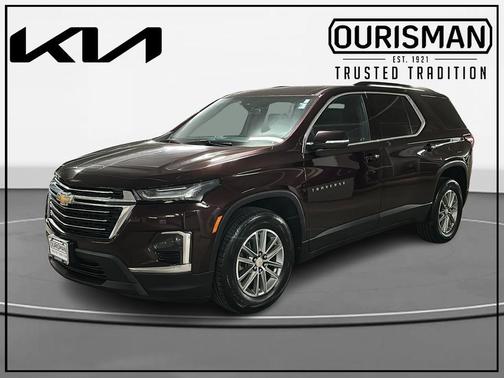 Black Cherry Metallic 2023 Chevrolet Traverse LT Leather