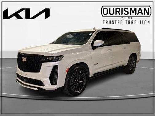 Crystal White Tri-Coat 2024 Cadillac Escalade ESV V-Series