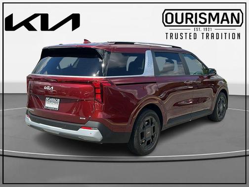 Red 2026 Kia Carnival Hybrid EX