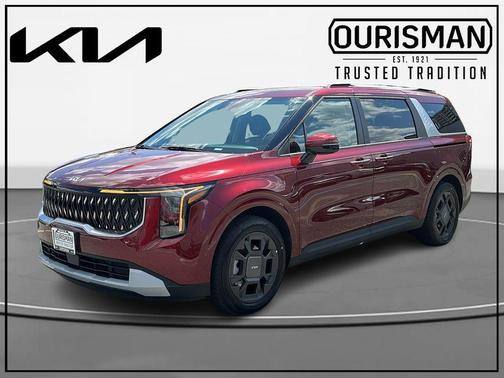 Red 2026 Kia Carnival Hybrid EX