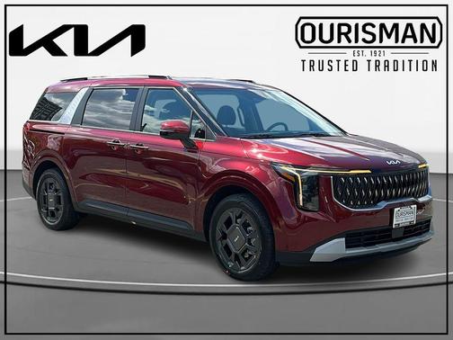 Red 2026 Kia Carnival Hybrid EX