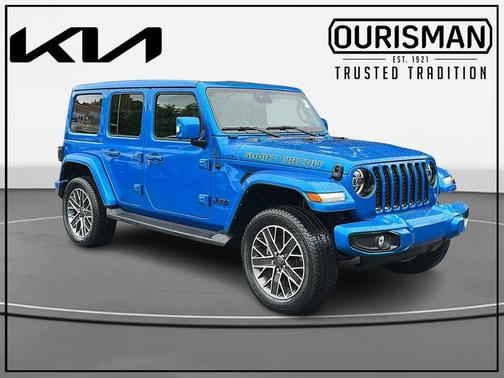 Hydro Blue Pearlcoat 2022 Jeep Wrangler Unlimited 4xe Sahara