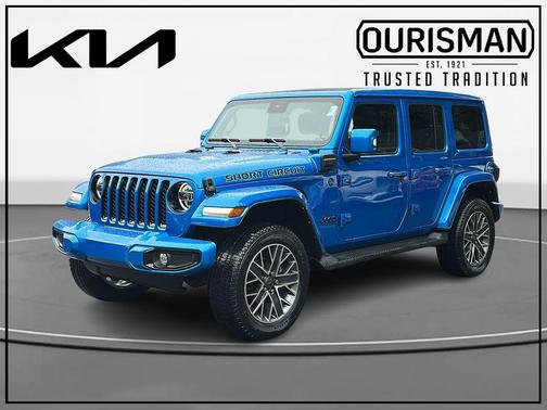 Hydro Blue Pearlcoat 2022 Jeep Wrangler Unlimited 4xe Sahara