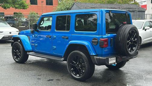 Hydro Blue Pearlcoat 2022 Jeep Wrangler Unlimited 4xe Sahara