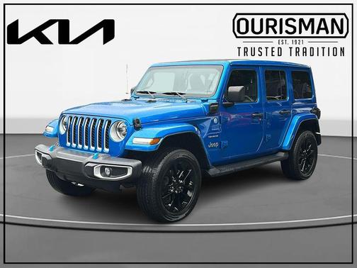 Hydro Blue Pearlcoat 2022 Jeep Wrangler Unlimited 4xe Sahara