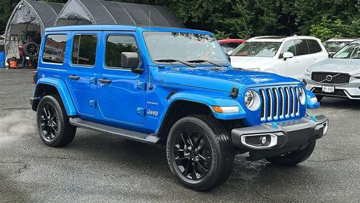 Hydro Blue Pearlcoat 2022 Jeep Wrangler Unlimited 4xe Sahara