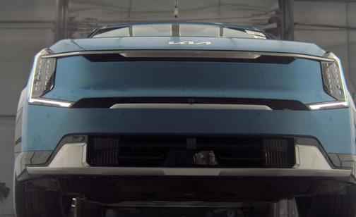 Ocean Blue 2024 Kia EV9 Land