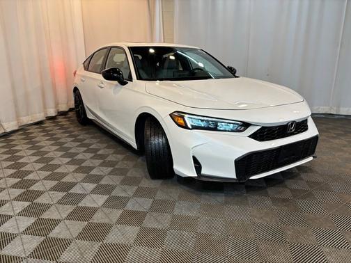 Platinum White Pearl 2025 Honda Civic Hybrid