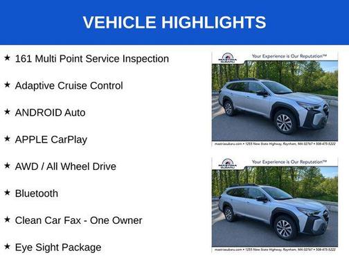 Ice Silver Metallic 2024 Subaru Outback Base