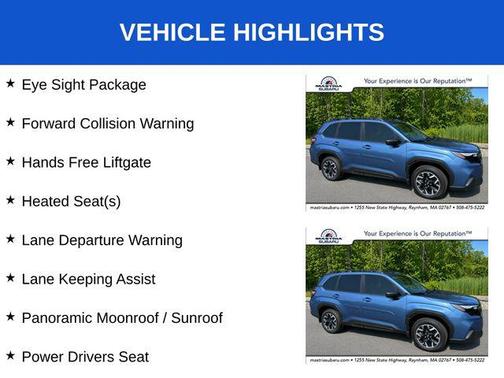Horizon Blue Pearl 2025 Subaru Forester Premium