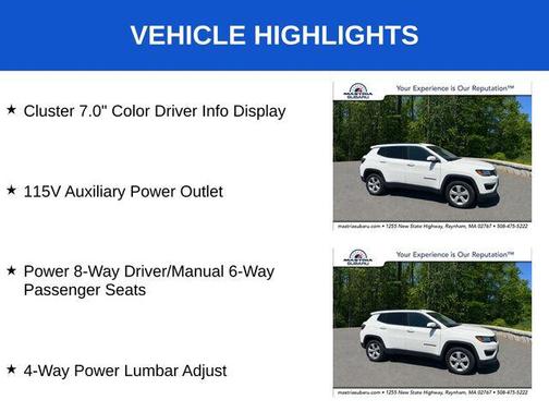 White Clearcoat 2020 Jeep Compass Latitude