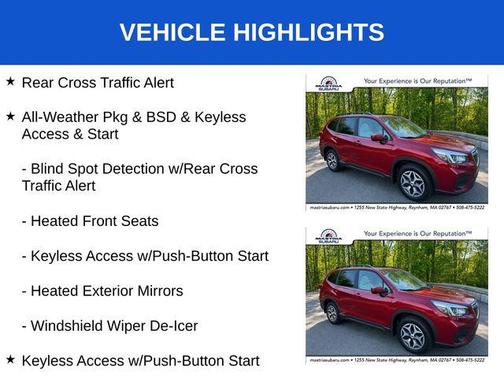 Crimson Red Pearl 2019 Subaru Forester Premium