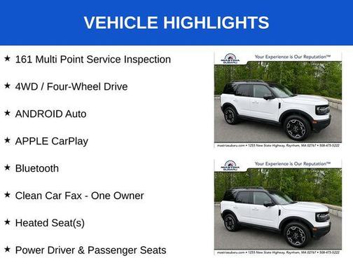 Oxford White 2025 Ford Bronco Sport Outer Banks