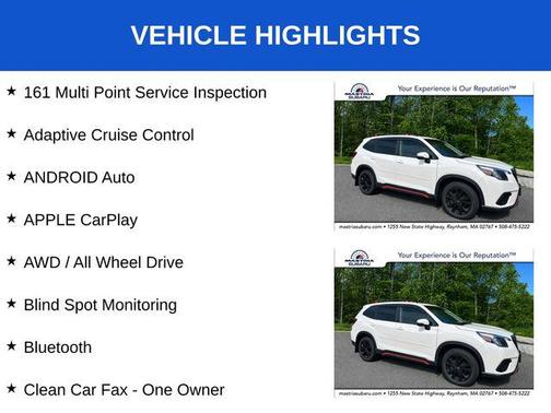 Crystal White Pearl 2022 Subaru Forester Sport