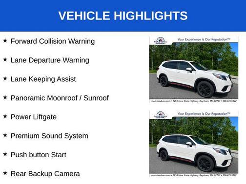 Crystal White Pearl 2022 Subaru Forester Sport
