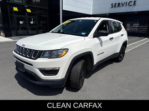 White Clearcoat 2021 Jeep Compass Sport