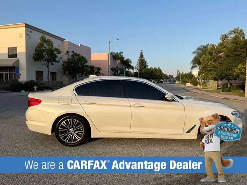 White 2018 BMW 530 530i Sedan 4D