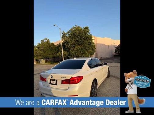 White 2018 BMW 530 530i Sedan 4D